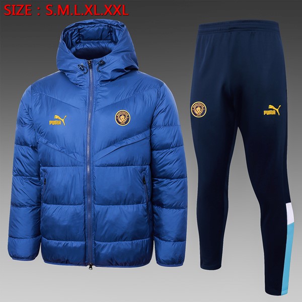 Manteau de duvet Manchester City Ensemble Complet 2024-25 Bleu